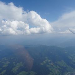 Flugwegposition um 14:11:59: Aufgenommen in der Nähe von Gemeinde Bischofshofen, Bischofshofen, Österreich in 2650 Meter